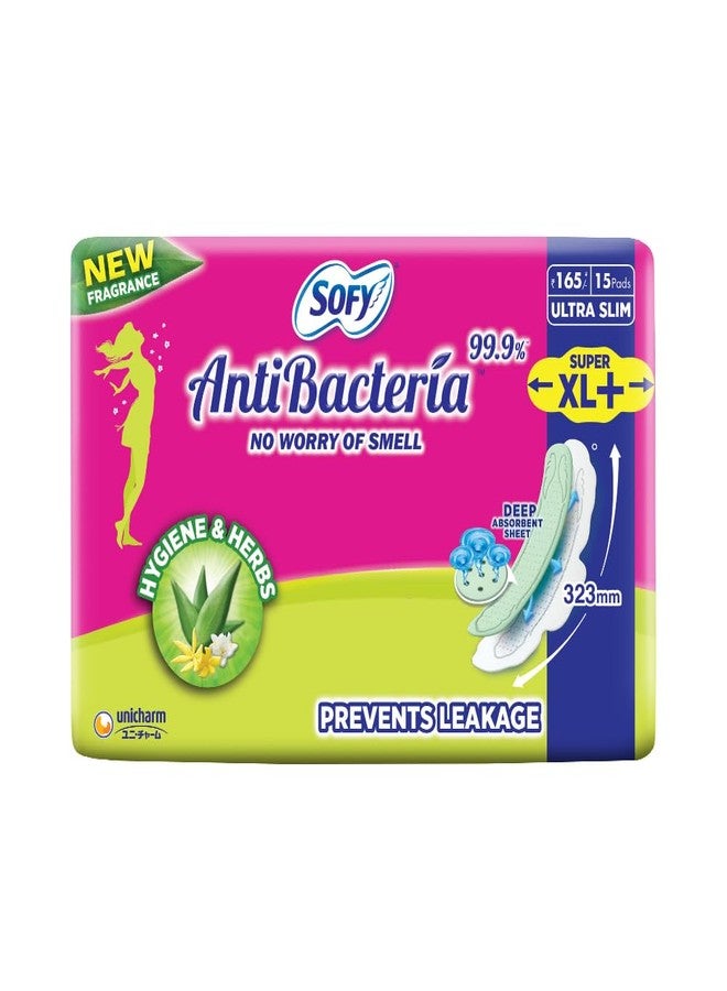 Sofy Anti Bacteria Extra Long Sanitary Pads, Pack of 15 - Image 1